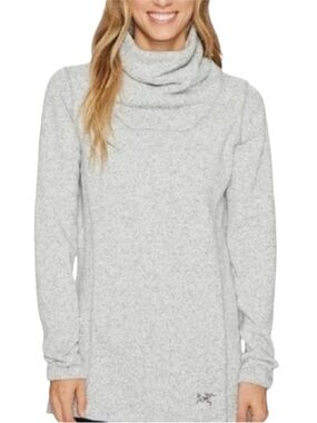 Arc'teryx Black Desira Cowl Turtleneck
Sweater Tunic Birch White/Grey Size Small